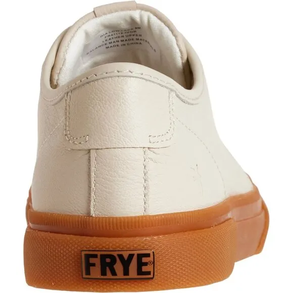 new Frye Gia Low Lace Sneakers  Ivory Leather  252