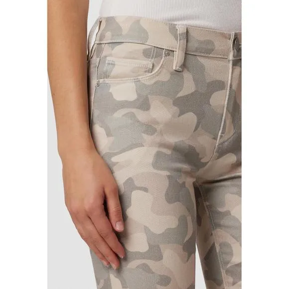 NEW HUDSON nico mid-rise straight jean in peyote camo