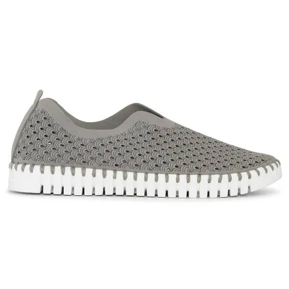 NEW ILSE JACOBSEN women's tulip 139 slip-on shoes in gray