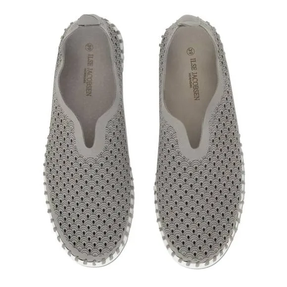 NEW ILSE JACOBSEN women's tulip 139 slip-on shoes in gray