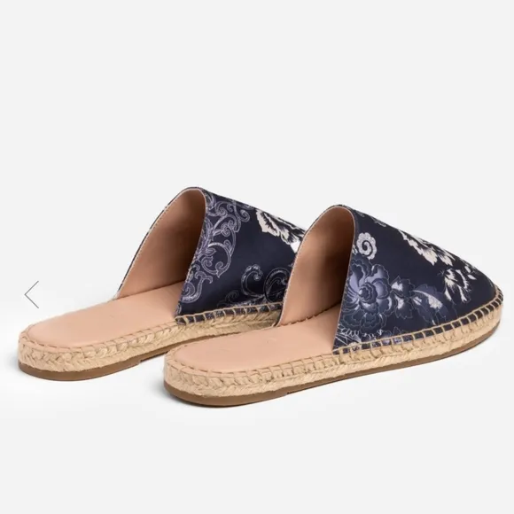 New JOHNNY WAS Olivia Mule Espadrille Flats NWOT Size 8.5