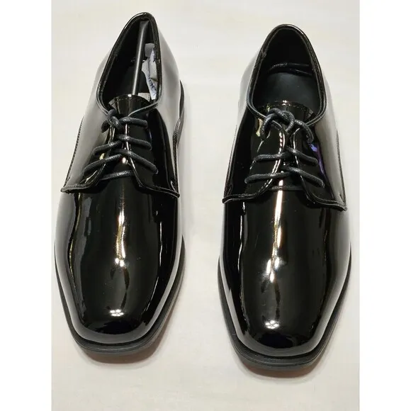 New Joseph &amp; Feiss Men's Black Wedding Formal Tuxedo Dress Shoes NWT