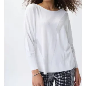 NEW JOSEPH RIBKOFF knit sweater in vanilla