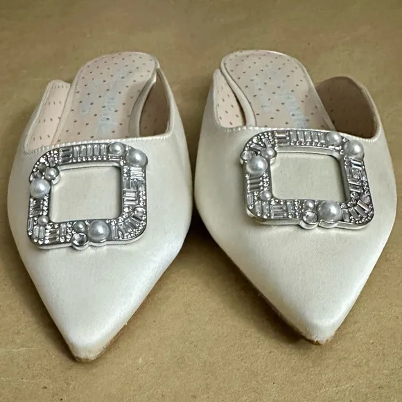 NEW - Kate Spade Buckle-Up Slide Flats Size 7.5