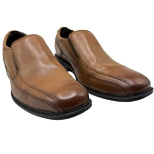 New Kenneth Cole New York Brown Leather Men's Slip-On Shoes Size 12