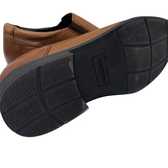 New Kenneth Cole New York Brown Leather Men's Slip-On Shoes Size 12