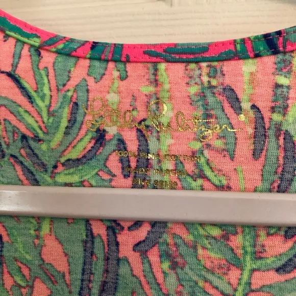 New Lilly Pulitzer tank top ruffle dress pink S