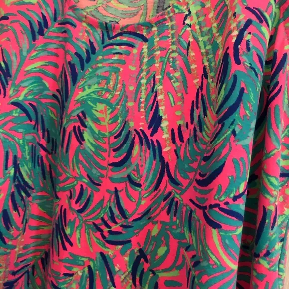 New Lilly Pulitzer tank top ruffle dress pink S
