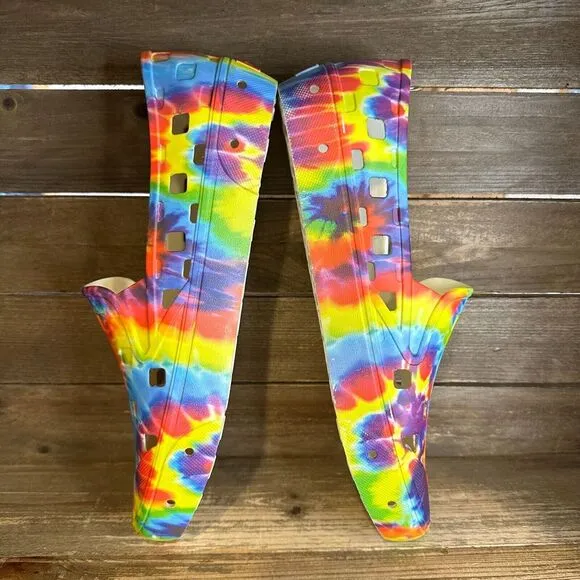 New Mens Vans Slip On TRK Trek Rainbow Tie Dye Rubber Shoes Sneakers Size 12 M‎