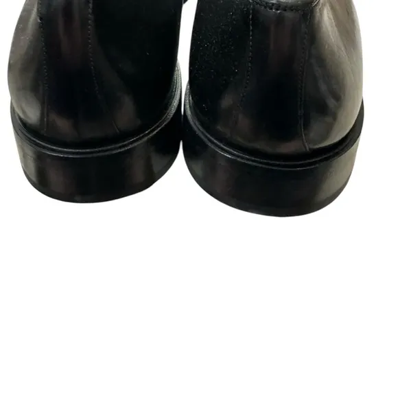 New Mezlan Termel Black Leather Slip-on Men's Dress Shoes Loafers 11.5  11.5M