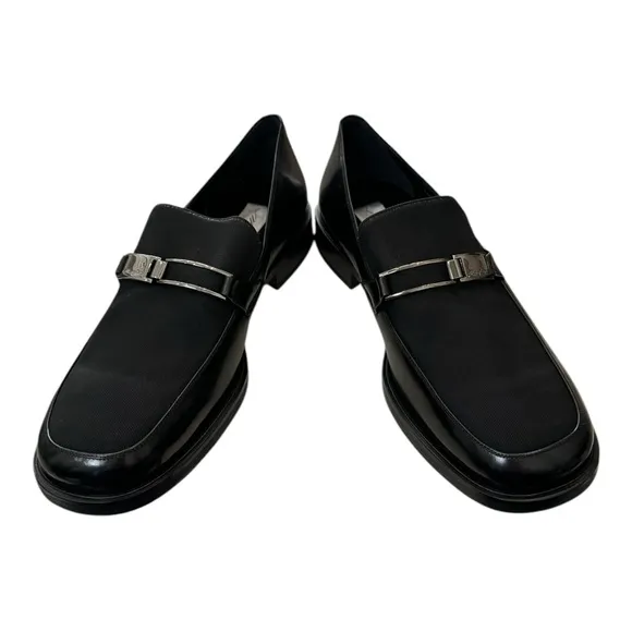New Mezlan Termel Black Leather Slip-on Men's Dress Shoes Loafers 11.5  11.5M