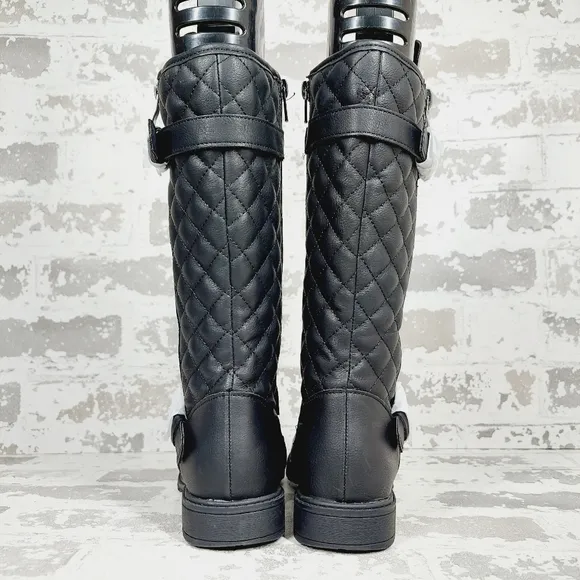 New Mia Girls Black Gentri Side Zip Ridding Boots V461