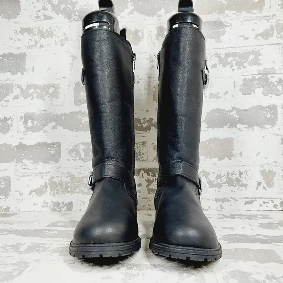 New Mia Girls Black Gentri Side Zip Ridding Boots V461