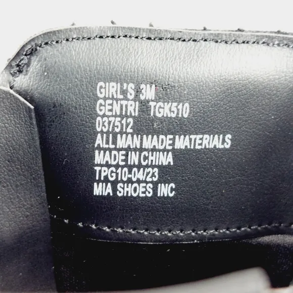 New Mia Girls Black Gentri Side Zip Ridding Boots V461