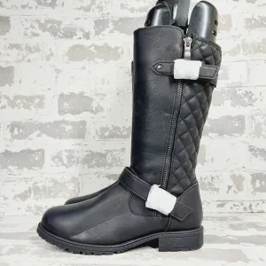 New Mia Girls Black Gentri Side Zip Ridding Boots V461