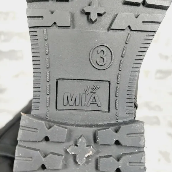 New Mia Girls Black Gentri Side Zip Ridding Boots V461