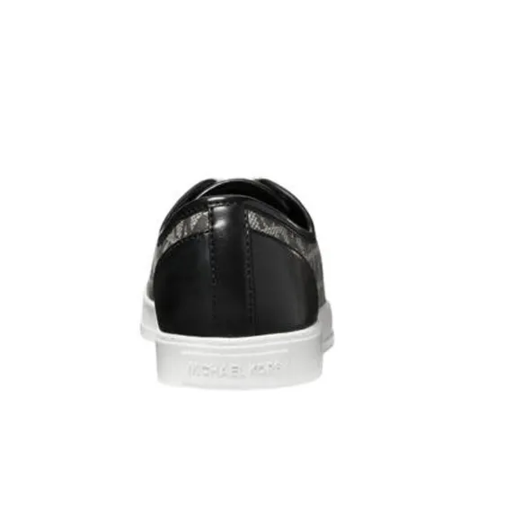 New Michael Kors Monogram Graphite Black Sneakers - 7