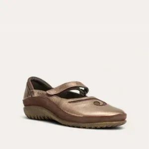 NEW NAOT women's matai mary jane shoes in radiant copper/coffee bean