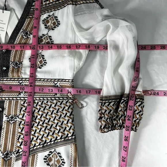 NEW NWT Veronica Beard Julianna Embroidered Dress $698 Size 6