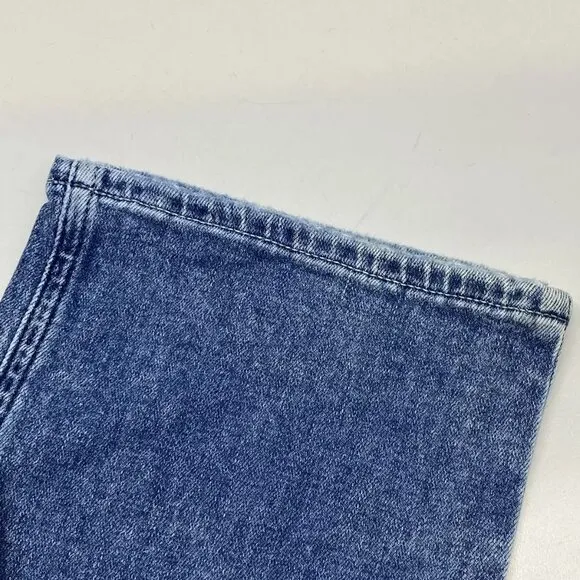 NEW PAIGE Womens Jean Tapestry Blue Size 31 Amber Mid Rise Straight Leg