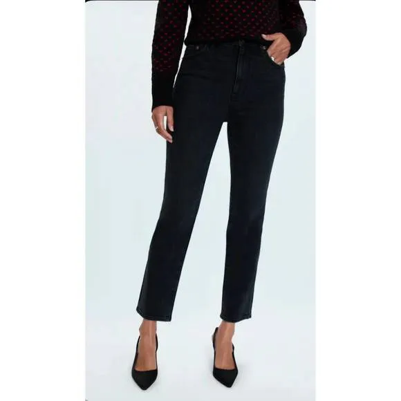 NEW PISTOLA bri high rise slim straight jeans in lodge