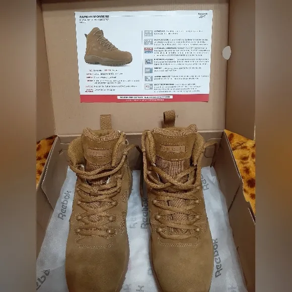 NEW Rapid response REEBOK safety toe shoes Men's size 7