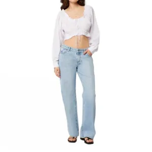 NEW ROLLA'S heidi low rise jeans in light vintage blue