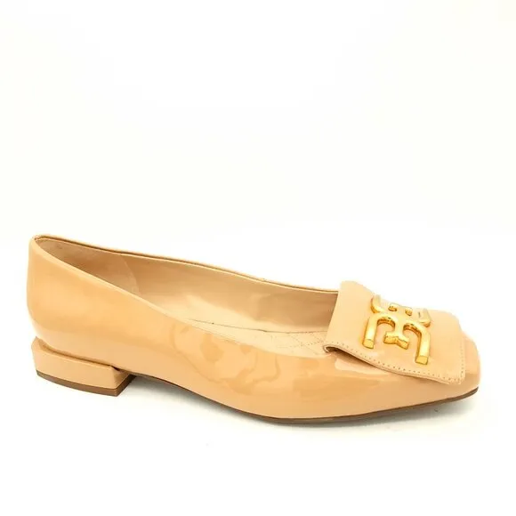 NEW Sam Edelman Emina Flats Womens 9 Shiny Chic Feminine Neutral Old Money