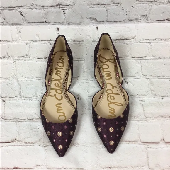 NEW Sam Edelman Rodney Deep Purple Flats size 6.5