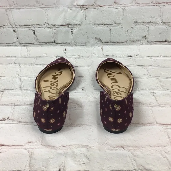 NEW Sam Edelman Rodney Deep Purple Flats size 6.5