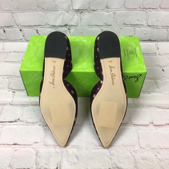 NEW Sam Edelman Rodney Deep Purple Flats size 6.5
