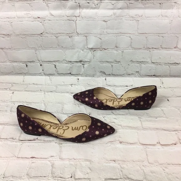 NEW Sam Edelman Rodney Deep Purple Flats size 6.5