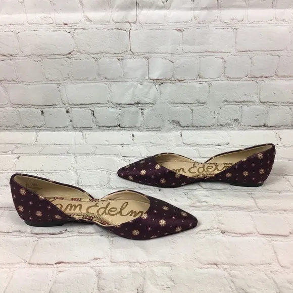NEW Sam Edelman Rodney Deep Purple Flats size 6.5