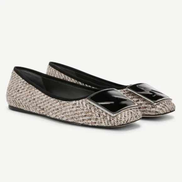 new SARTO by Franco Sarto Flexa Amaya 3 Ballet Flats  in Black Multi Tweed 2…