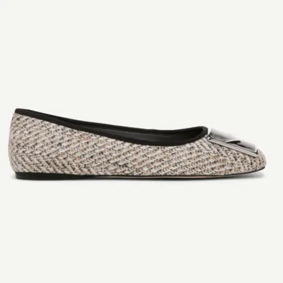 new SARTO by Franco Sarto Flexa Amaya 3 Ballet Flats  in Black Multi Tweed 2…