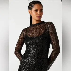 NEW STEVE MADDEN blakely dress in black SZ Small
