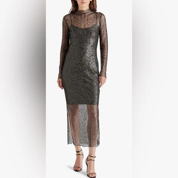 NEW STEVE MADDEN blakely dress in black SZ Small