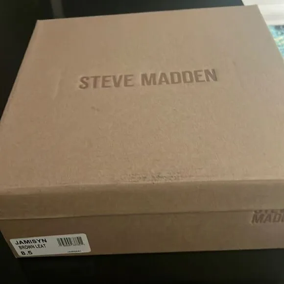 NEW Steve Madden lace up combat boots brown 8.5