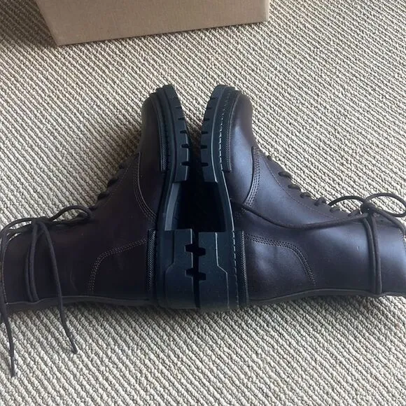 NEW Steve Madden lace up combat boots brown 8.5