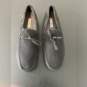 New Swims Mens Size 8 Black Braided Lace Slip On Loafers Shoes Swim Boat