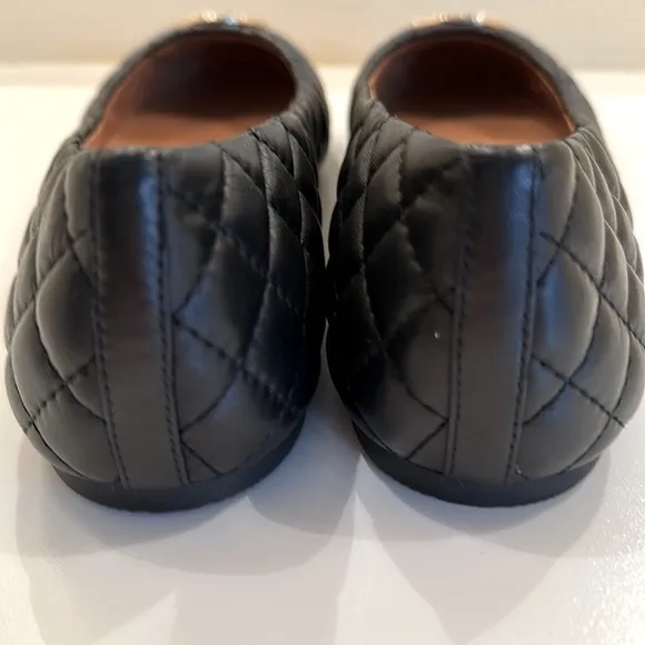 New Tory Burch Black Quilted Ballet Flats. Size 11. Dust bag included.