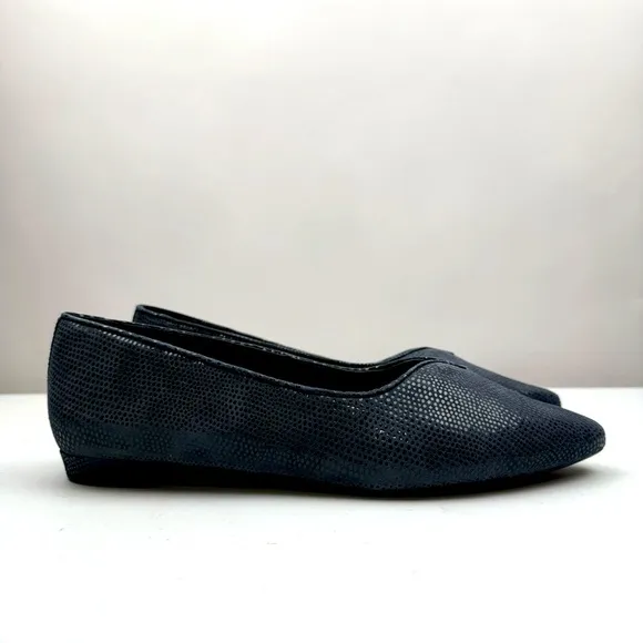 NEW VANELi Sz 9.5W Women’s Ganet Pointed Slip On Ballet Flats in Navy Print
