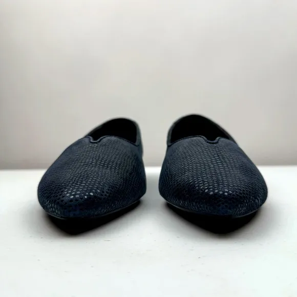 NEW VANELi Sz 9.5W Women’s Ganet Pointed Slip On Ballet Flats in Navy Print