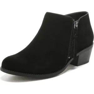 New Vionic Shyanne Suede Leather Side Zip Ankle Boots Black Tassel Orthotic 7M