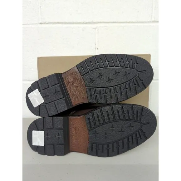new w/box Clark's collection size 7.5 men's burchill derby leather beeswax 76928