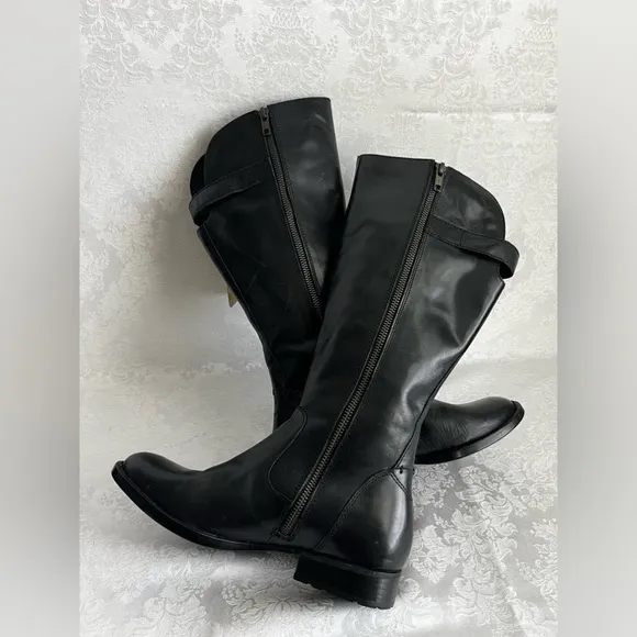 NIB Born Tallulah black leather boots size 7.5