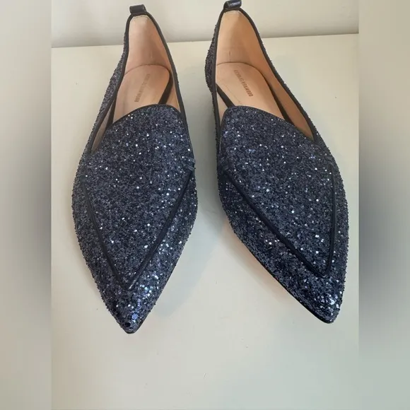 Nicholas Kirkwood Beya Sequin Flats Loafers 39.5