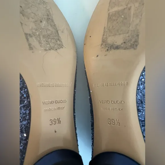 Nicholas Kirkwood Beya Sequin Flats Loafers 39.5