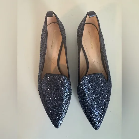 Nicholas Kirkwood Beya Sequin Flats Loafers 39.5