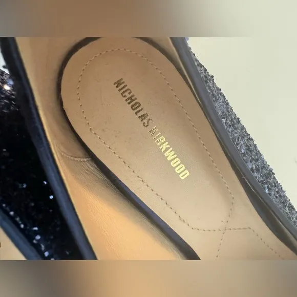 Nicholas Kirkwood Beya Sequin Flats Loafers 39.5